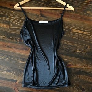 Black slip cami
